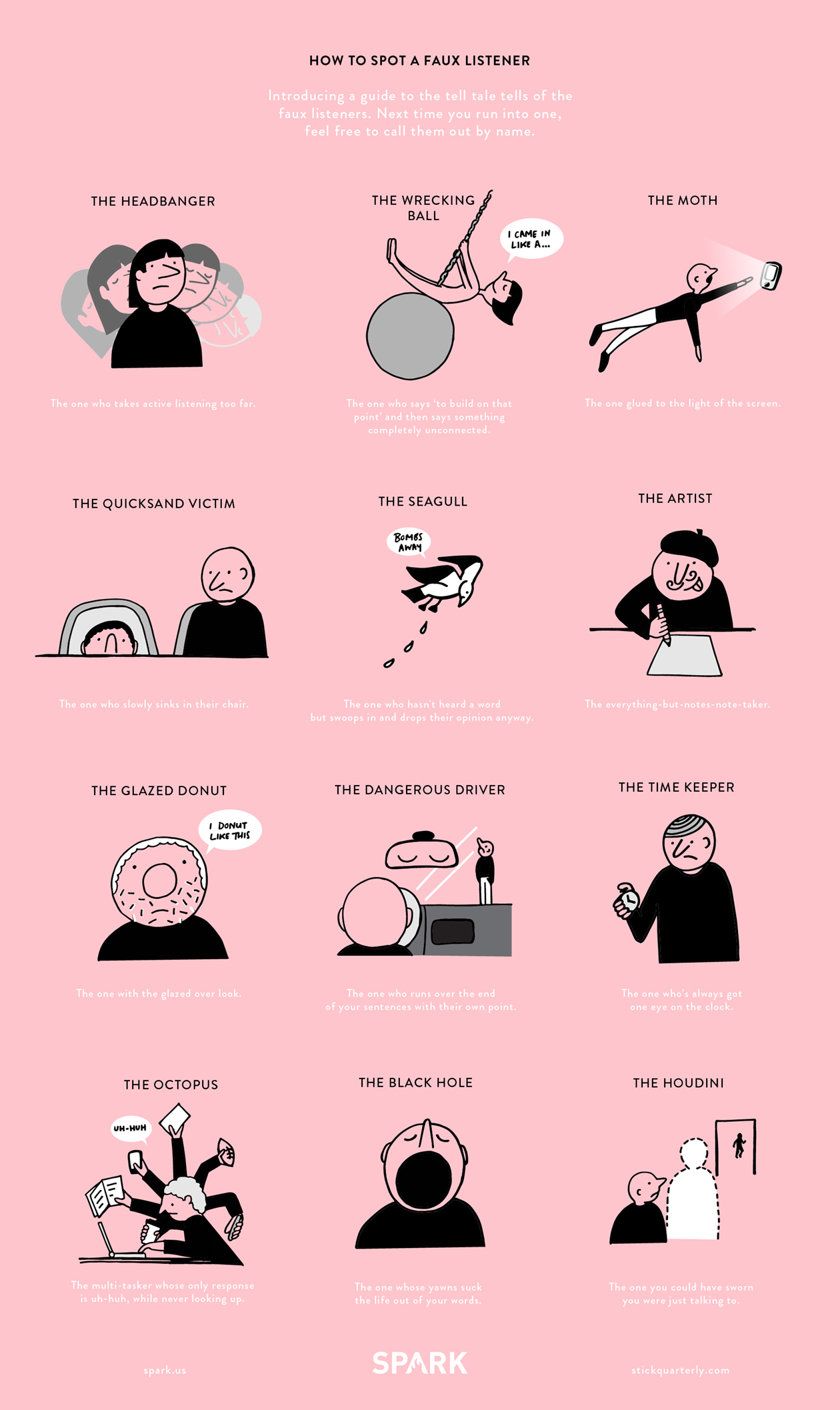 Poster illustration of different characters for empathy
