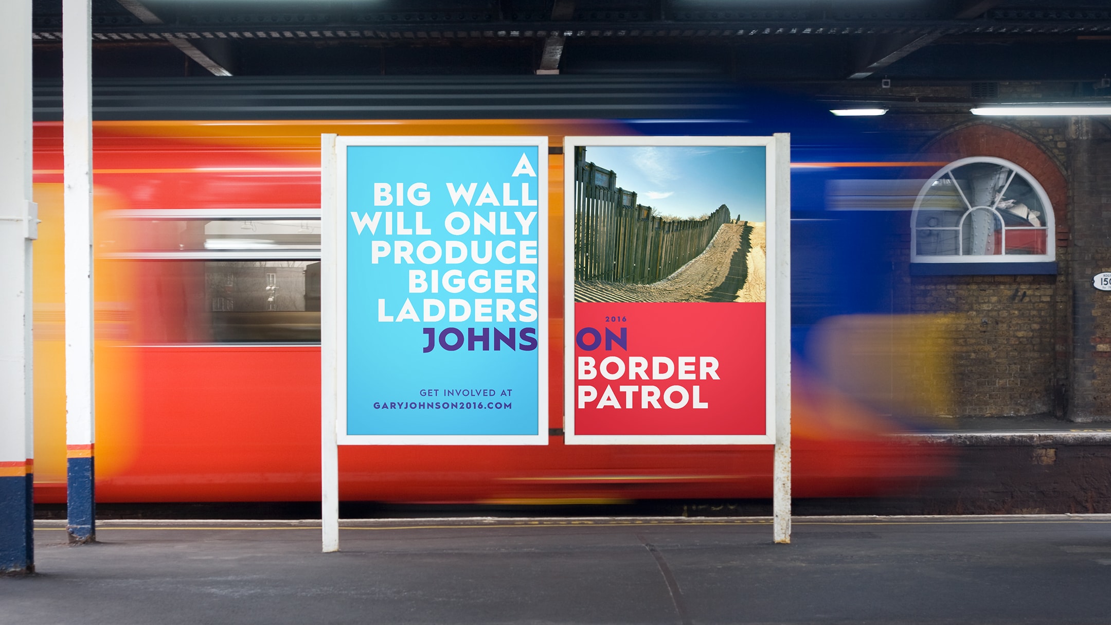 Gary Johnson spec campaign metro ad.