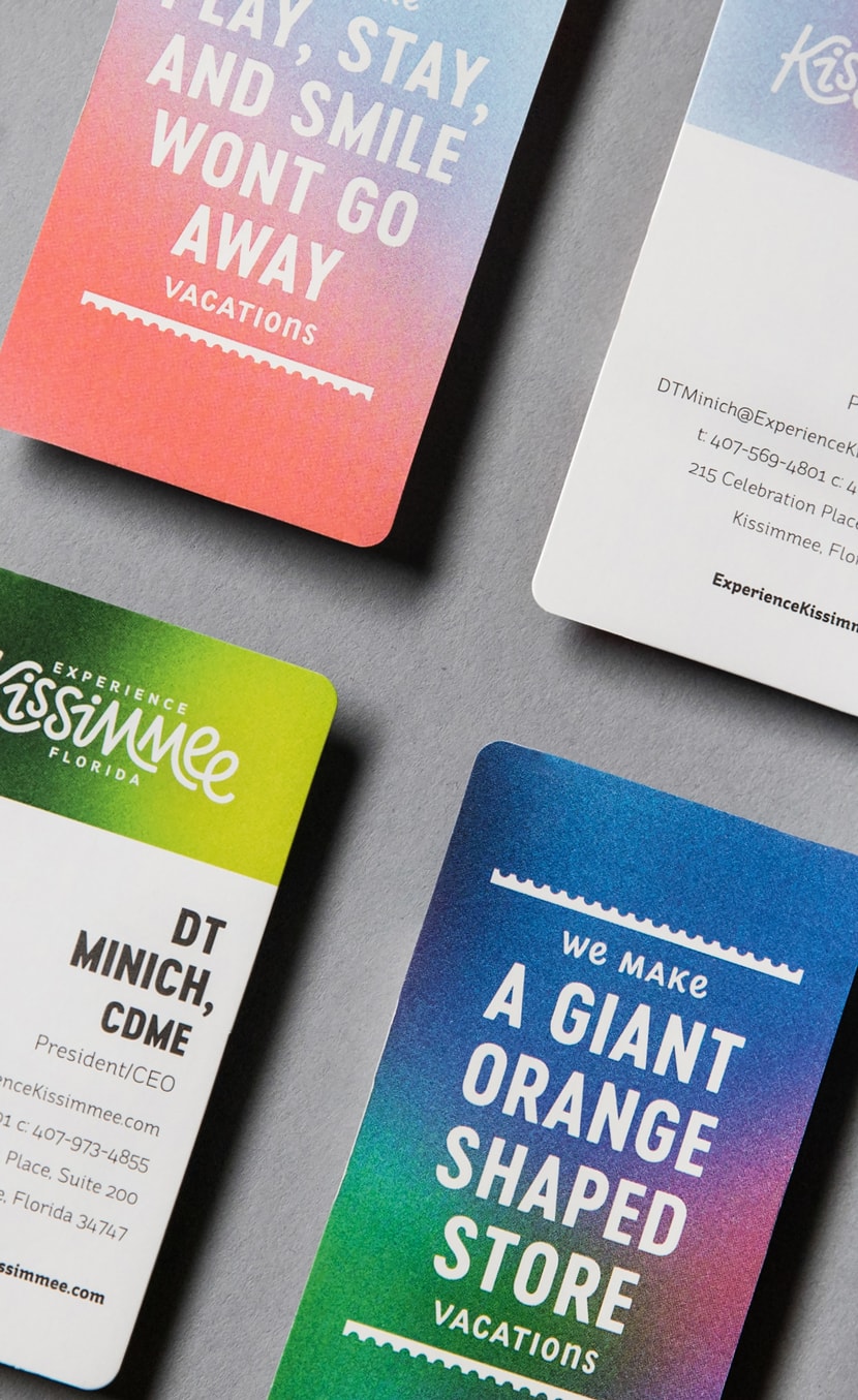 Experience Kissimmee Destination marketing and rebrand - business cards