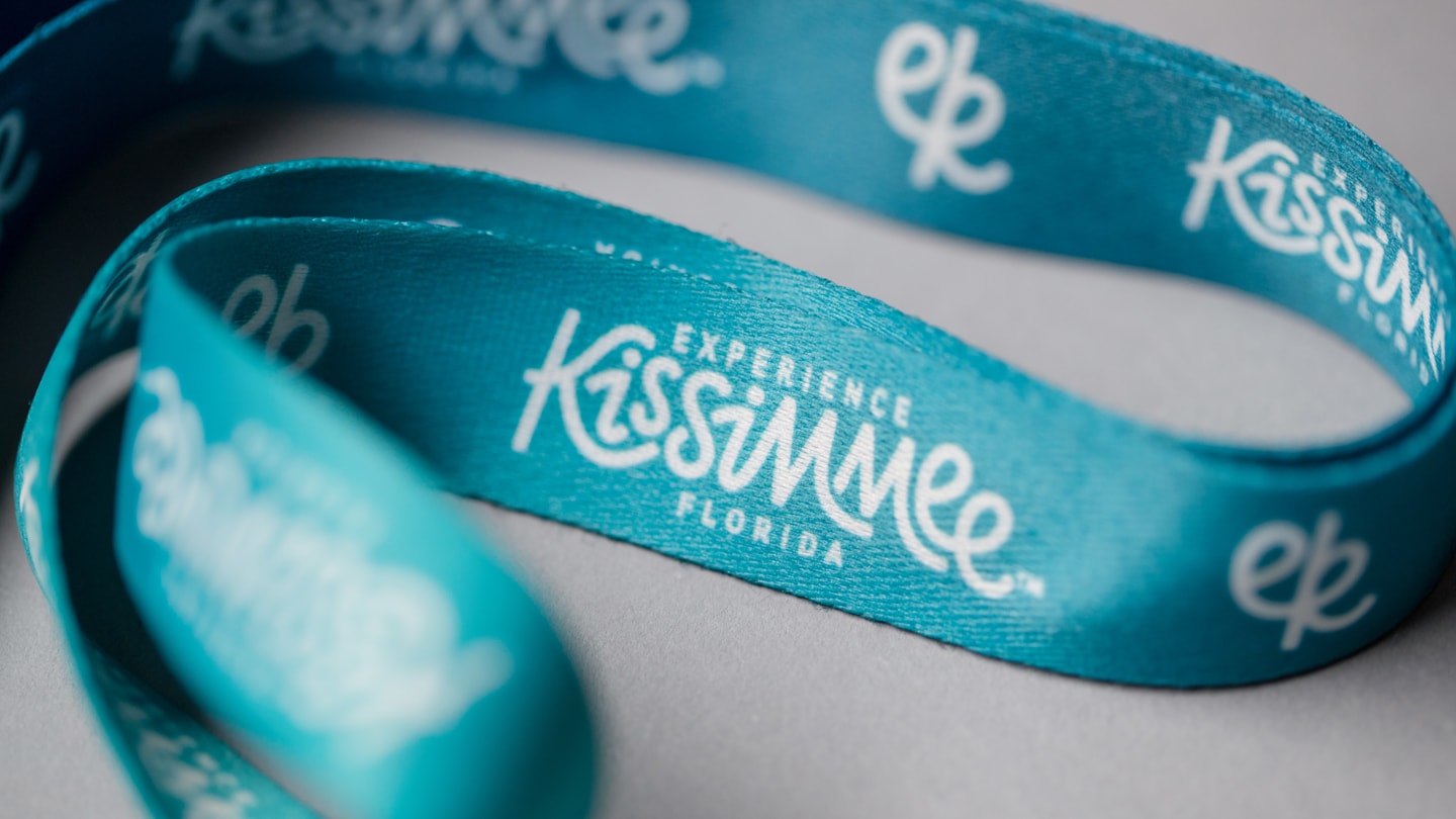 Experience Kissimmee Destination marketing and rebrand - lanyard