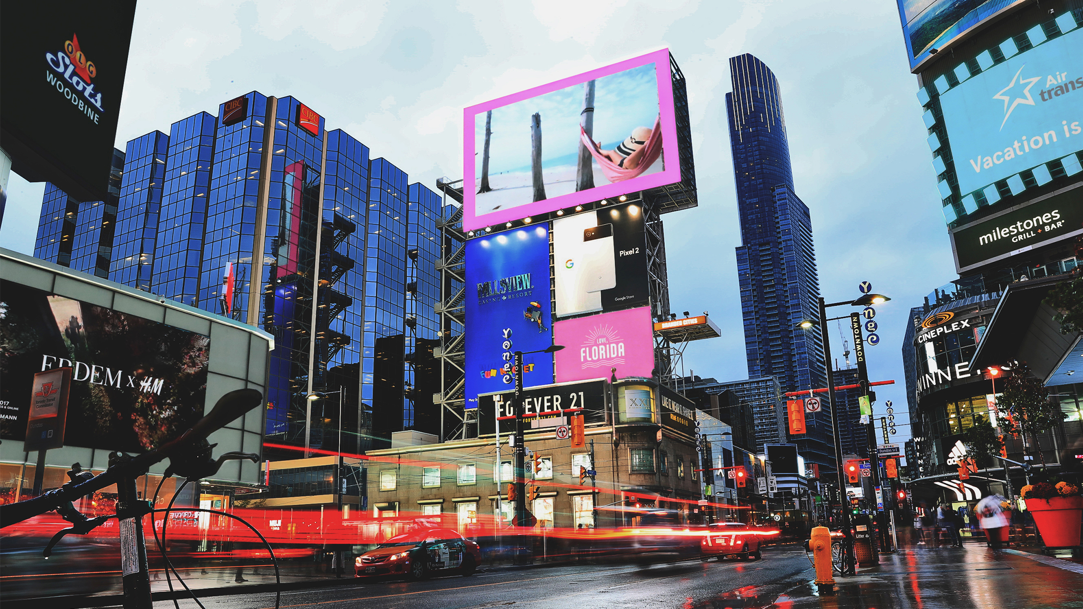 Yonge Dundas Square Toronto Canada Moments of Sunshine